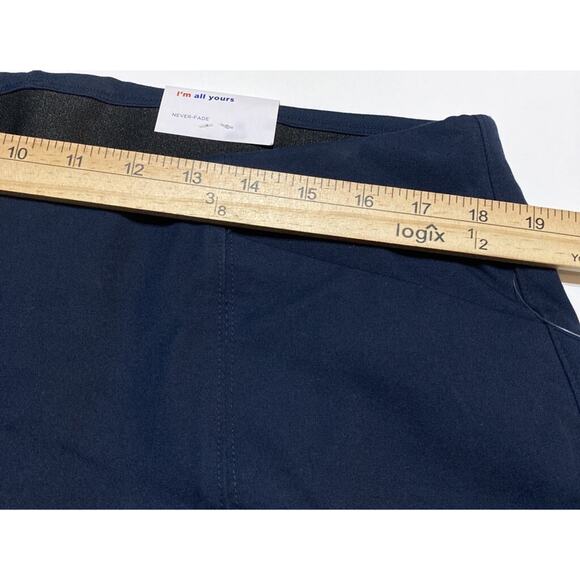 Old Navy Pull On Wide Leg Pants Womens XL Navy Blue High Rise Never Fade NEW - Picture 2 of 7